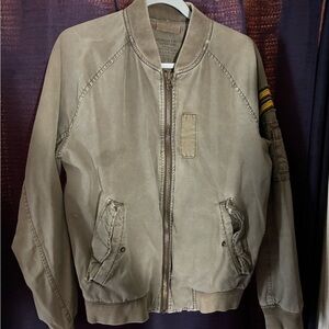 Men's Olive Green Bomber Jacket